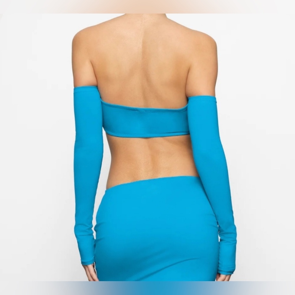 Skims Swim Skims Recycled Swim Long Sleeve Bikini Top - Picture 3 of 4